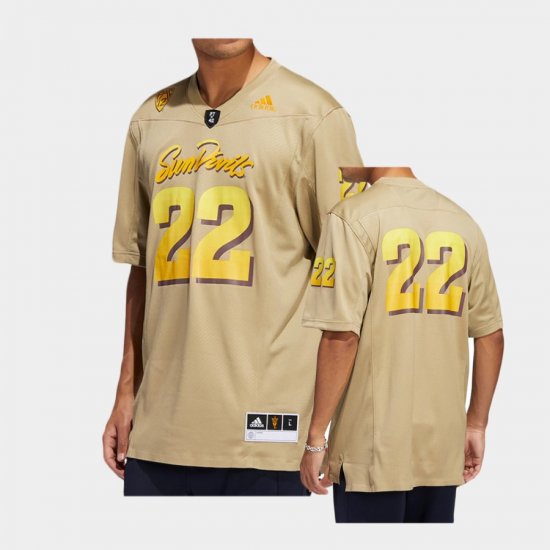 #22 Premier Strategy Arizona State Sun Devils Men Cream Jersey 697044-253