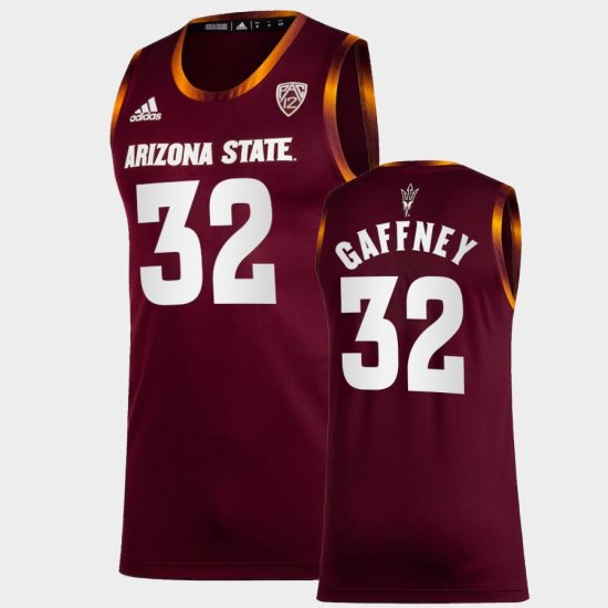 #32 Alonzo Gaffney College Basketball Arizona State University Mens Maroon Jersey 267763-611