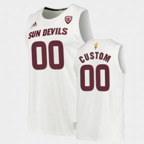 #00 custom College Basketball Arizona State Mens White Jersey 701779-513