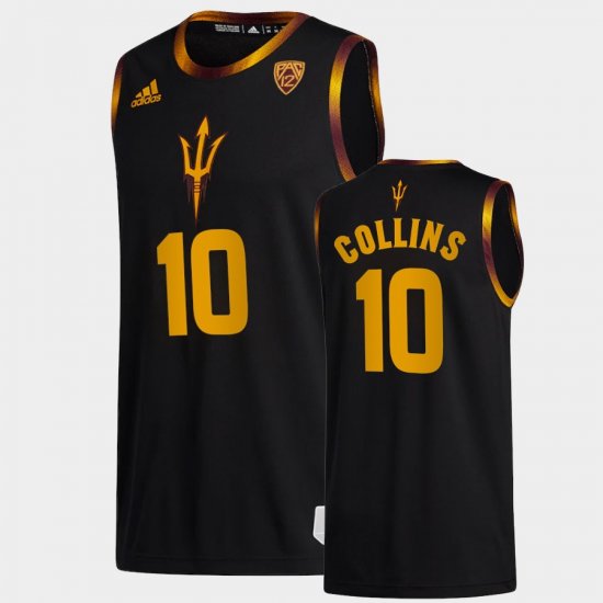 #10 Frankie Collins College Basketball Arizona State University Mens Black Jersey 523557-130