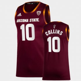 #10 Frankie Collins College Basketball Arizona State Men's Maroon Jersey 660188-619