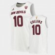 #10 Frankie Collins College Basketball Arizona State Men White Jersey 504489-646