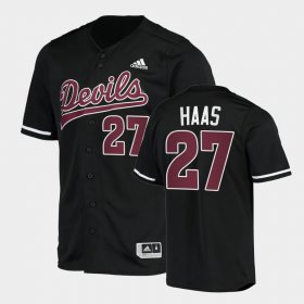 #27 Hunter Haas College Baseball Sun Devils 2022 Replica Mens Black Jerseys 931464-685