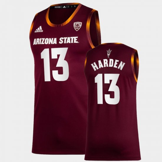 #13 James Harden College Basketball Sun Devils Alumni Men Maroon Jersey 910507-758