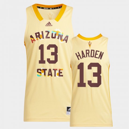 #13 James Harden College Basketball Arizona State Honoring Black Excellence Basketball Men Yellow Jersey 801260-453