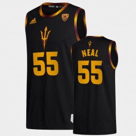 #55 Jamiya Neal College Basketball Arizona State Men's Black Jerseys 477549-233 #55 Jamiya Neal College Basketball Arizona State Men's Black Jerseys 477549-233