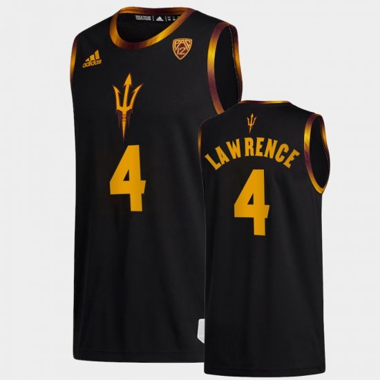 #4 Kimani Lawrence College Basketball Arizona State Sun Devils Men Black Jerseys 999512-808