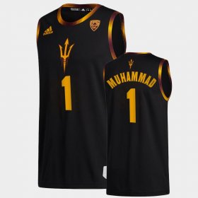 #1 Luther Muhammad College Basketball Arizona State University Mens Black Jerseys 927229-956