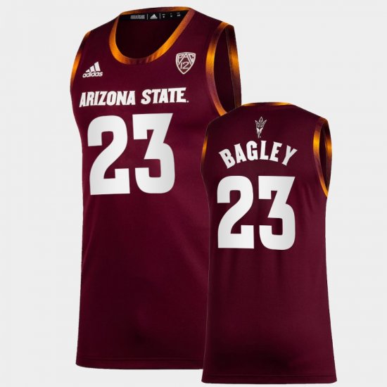 #23 Marcus Bagley College Basketball Sun Devils Men\'s Maroon Jerseys 741289-274