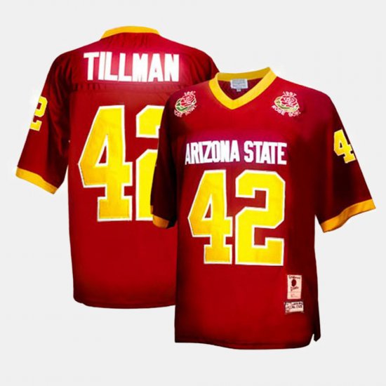 #42 Pat Tillman College Football Sun Devils Youth Red Jersey 751605-348