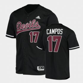 #17 Ryan Campos College Baseball Arizona State Sun Devils 2022 Replica Mens Black Jersey 778414-552