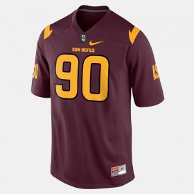 #90 Will Sutton College Football Arizona State Sun Devils Mens Red Jerseys 619869-634