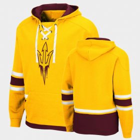 College Hockey 3.0 Arizona State University Pullover Mens Gold Hoodies 531959-251