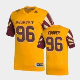 #96 Anthonie Cooper Premier Sun Devils Strategy Men Gold Jerseys 961735-457