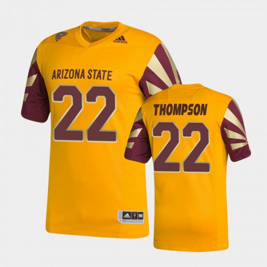 #22 Bryan Thompson Premier Sun Devils Strategy Men Gold Jersey 315347-474