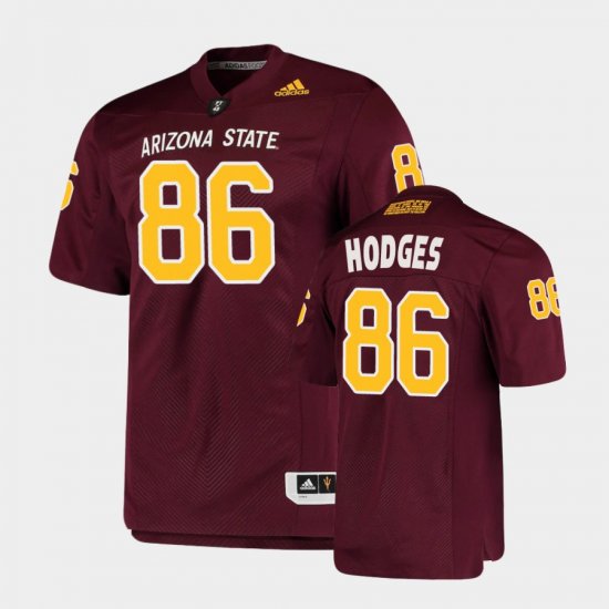 #86 Curtis Hodges College Football Arizona State University Premier Men\'s Maroon Jerseys 270133-996