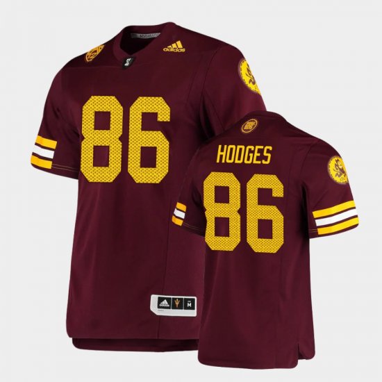 #86 Curtis Hodges Premier Arizona State Football Men\'s Maroon Jerseys 339718-977