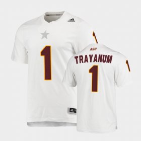 #1 DeaMonte Trayanum Replica Arizona State Sun Devils AEROREADY Men's White Jersey 873783-273