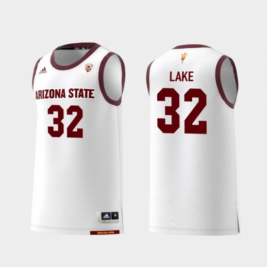 #32 De\'Quon Lake Replica Sun Devils College Basketball Mens White Jerseys 518455-260