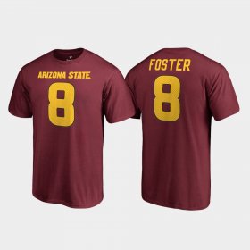 #8 D.J. Foster College Legends Arizona State Name & Number Men Maroon T-Shirts 760838-815