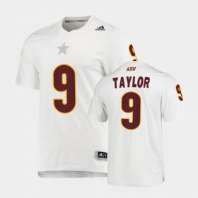 #9 D.J. Taylor Replica Sun Devils AEROREADY Mens White Jerseys 694563-675