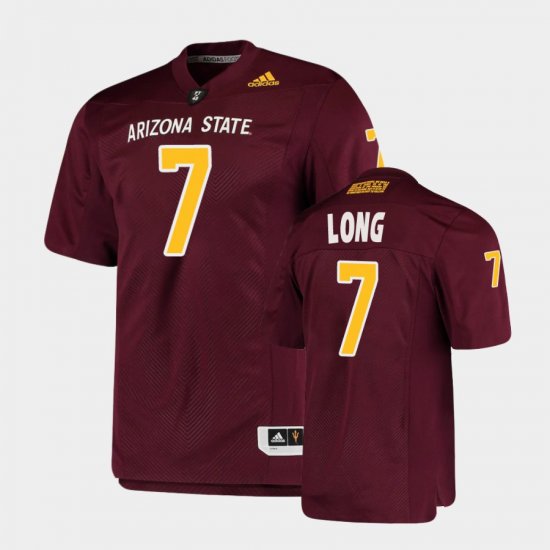 #7 Ethan Long College Football Sun Devils Premier Men Maroon Jersey 425348-187