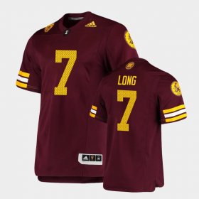 #7 Ethan Long Premier Arizona State Sun Devils Football Mens Maroon Jerseys 356635-414