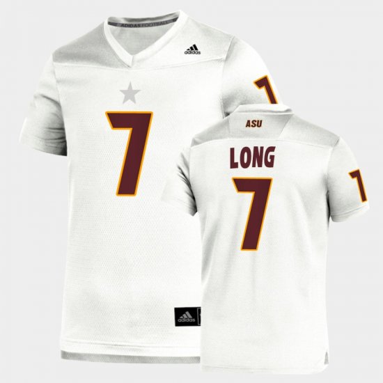 #7 Ethan Long Replica Arizona State University Football Mens White Jerseys 188479-488