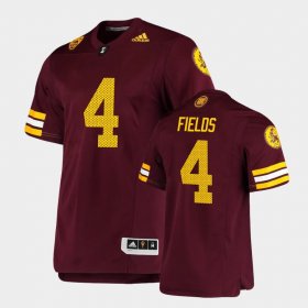 #4 Evan Fields Premier Sun Devils Football Men's Maroon Jerseys 713287-433