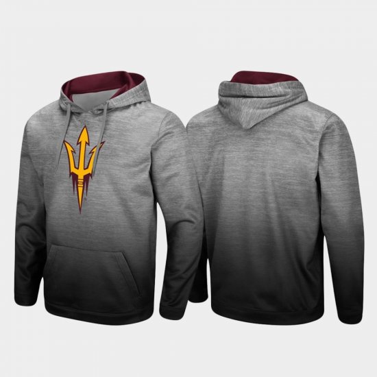 Sitwell Sublimated Arizona State Sun Devils Pullover Men Heathered Gray Hoodies 474294-343