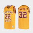 #32 Joe Caldwell Alumni Arizona State University College Basketball Men Gold Jerseys 211016-838