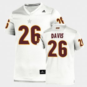 #26 Keith Davis Replica Arizona State Football Men White Jerseys 850814-635