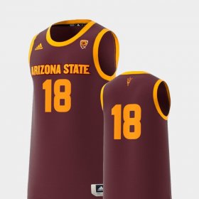 #18 Basketball Swingman Arizona State Sun Devils College Replica Men Maroon Jersey 192178-971