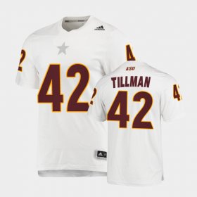 #42 Pat Tillman Replica Arizona State Sun Devils AEROREADY Men White Jerseys 760217-619