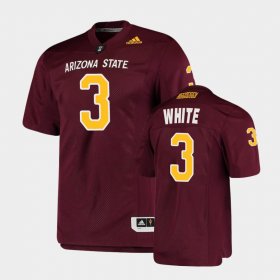 #3 Rachaad White College Football Arizona State University Premier Mens Maroon Jersey 502923-531