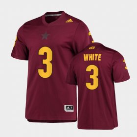 #3 Rachaad White Replica Arizona State AEROREADY Men's Maroon Jerseys 729631-203