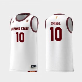 #10 Vitaliy Shibel Replica Sun Devils College Basketball Mens White Jerseys 983844-306 #10 Vitaliy Shibel Replica Sun Devils College Basketball Mens White Jerseys 983844-306