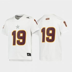 #19 Replica Sun Devils Football Youth White Jersey 692481-942